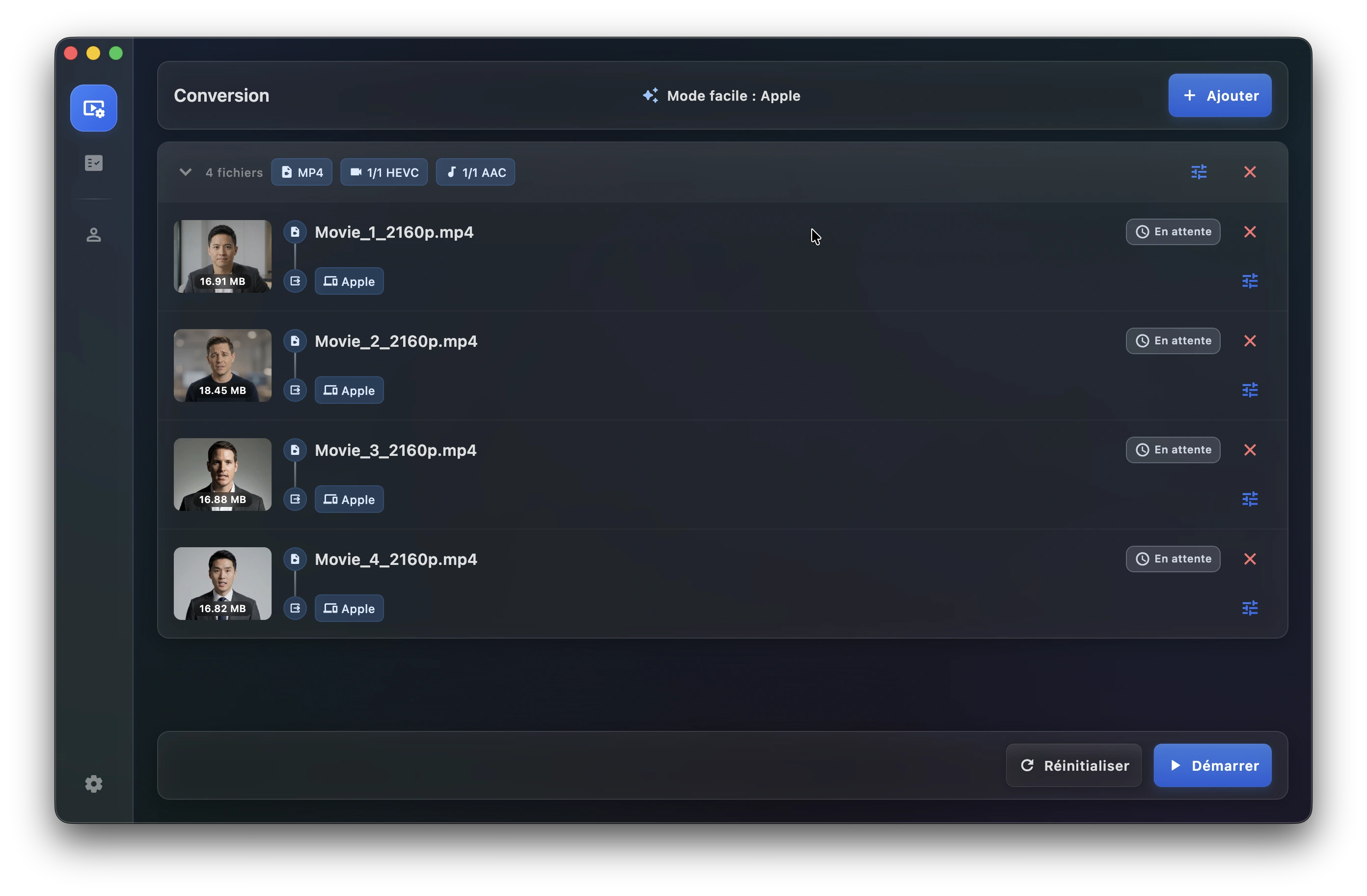 RecodeFlow macOS UI